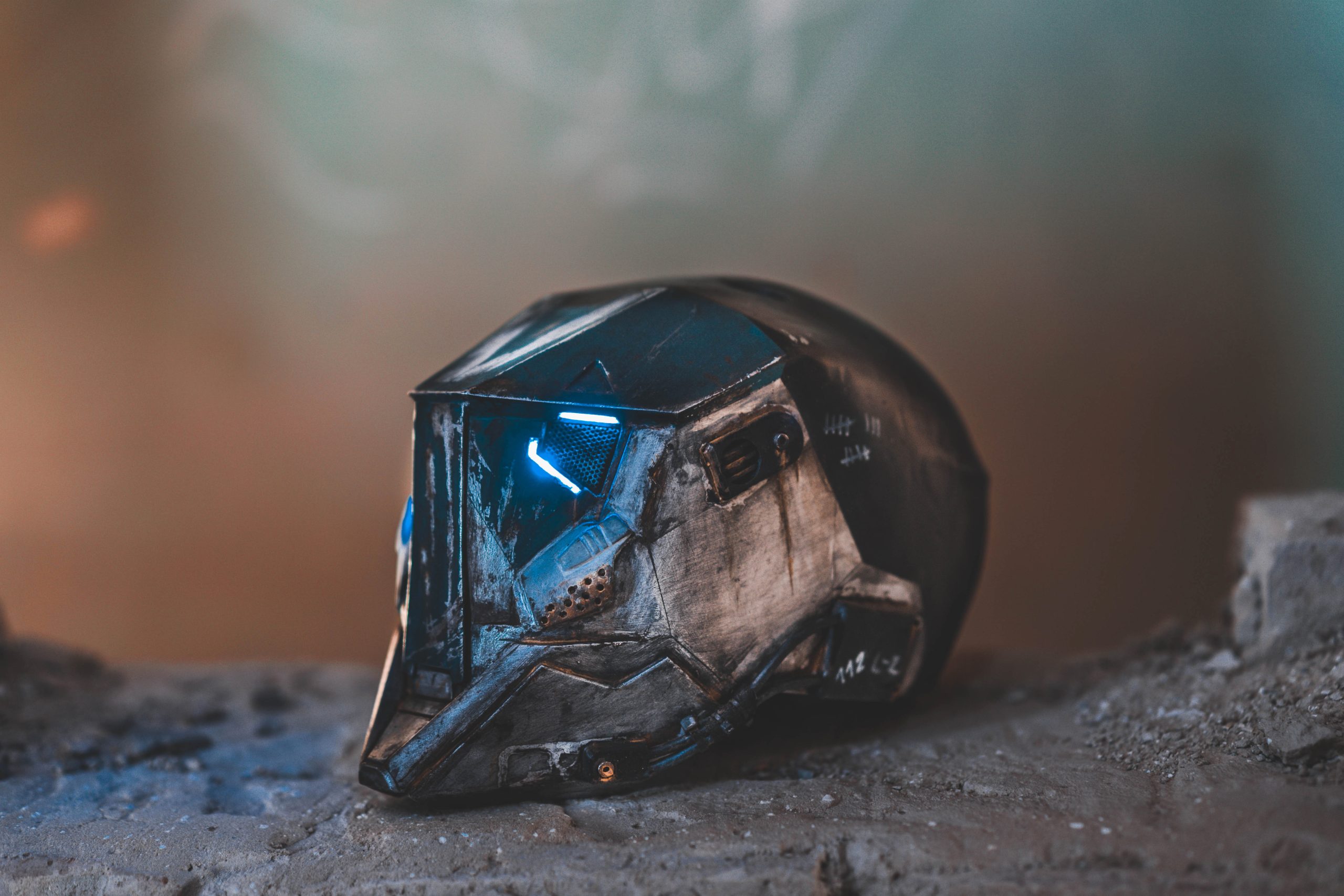 Dantes Workshop Blue Metal Helmet 