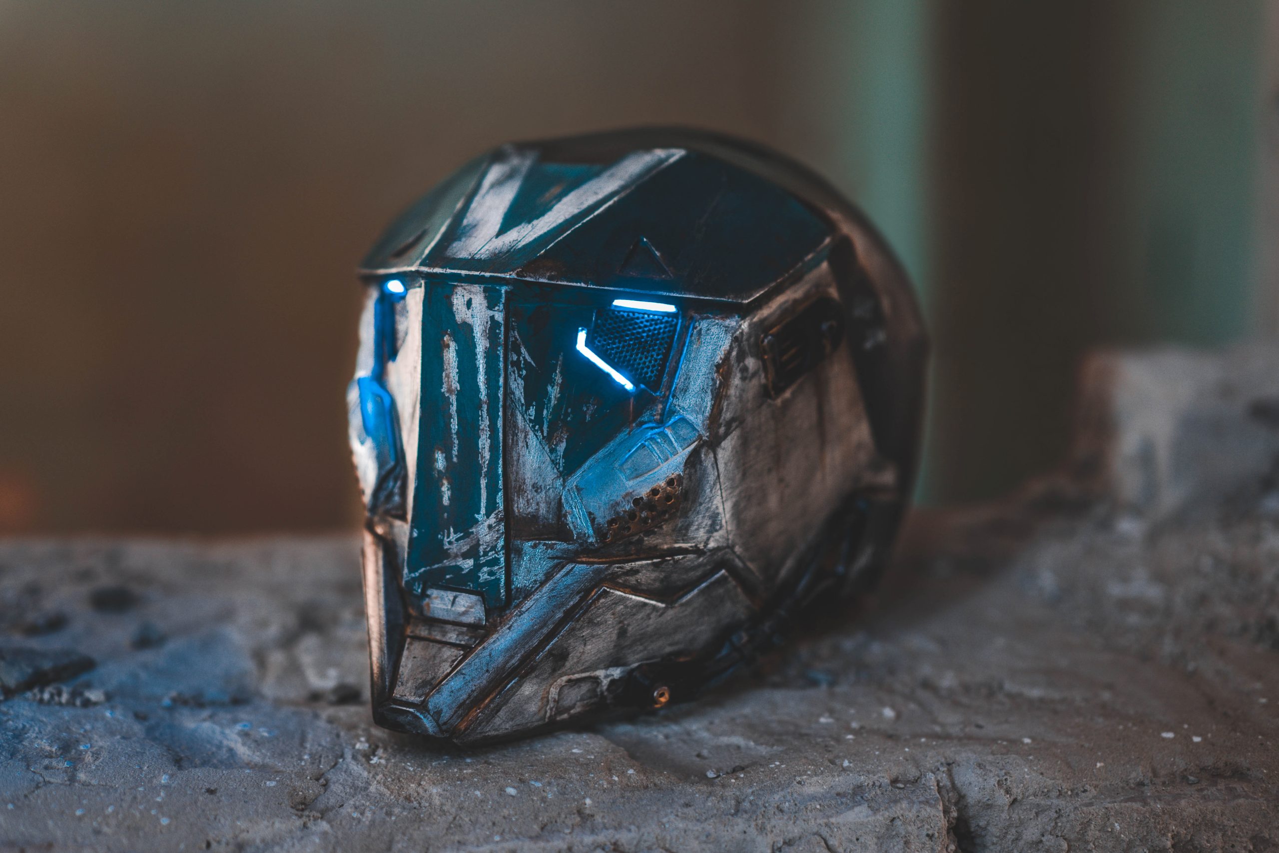 Dantes Workshop Blue Metal Helmet 