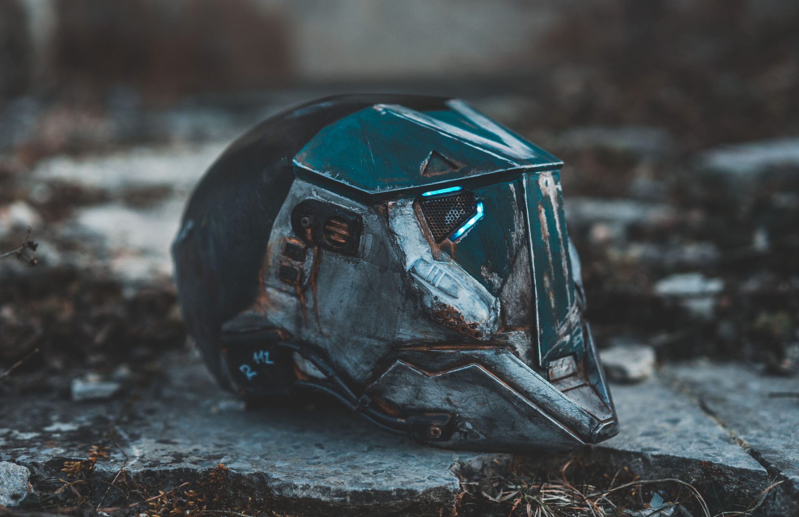 Dantes Workshop Blue Metal Helmet 