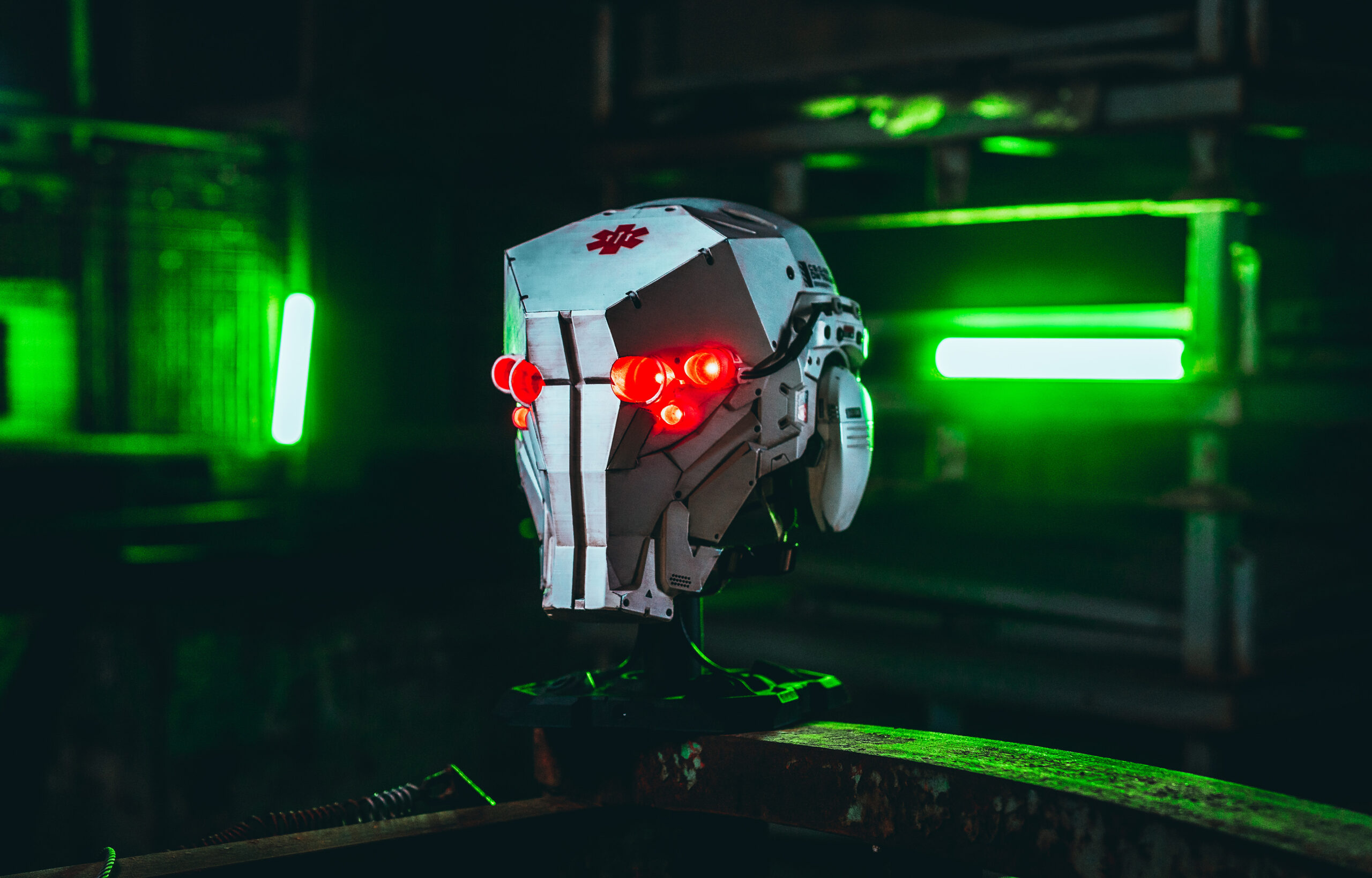 Apex Predator Trauma Team Medical Edition Cyberpunk Helmet 1