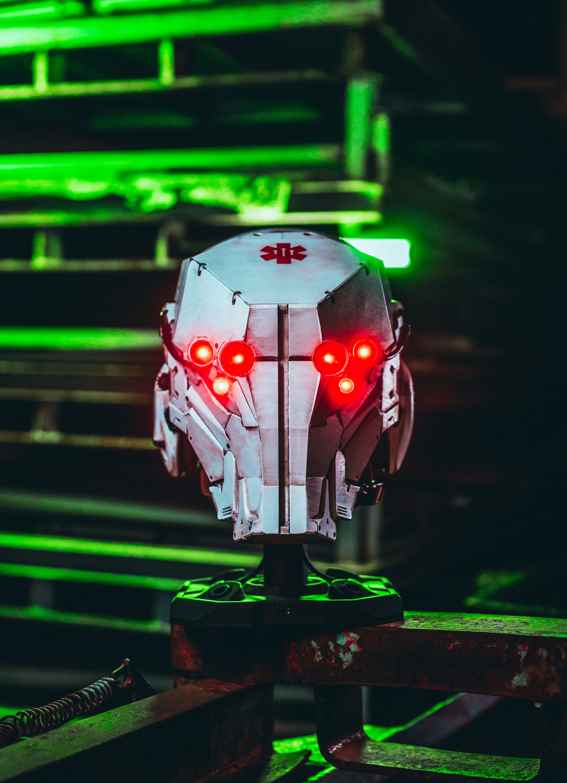 Apex Predator Trauma Team Medical Edition Cyberpunk Helmet 2