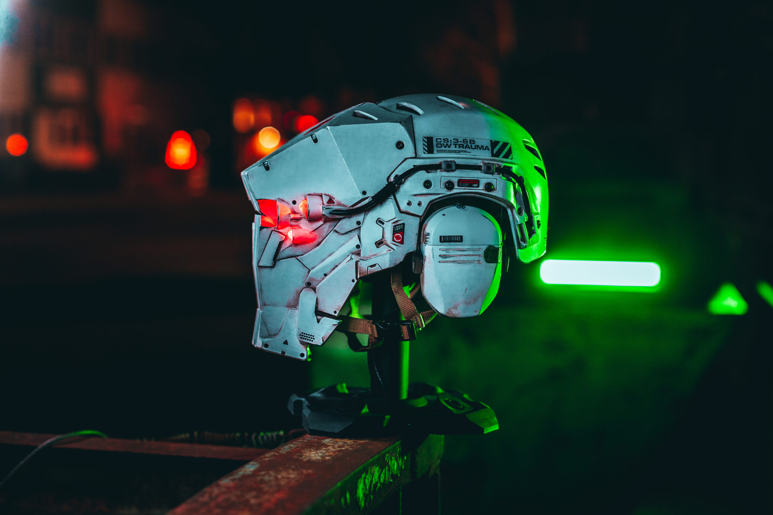 Apex Predator Trauma Team Medical Edition Cyberpunk Helmet 6