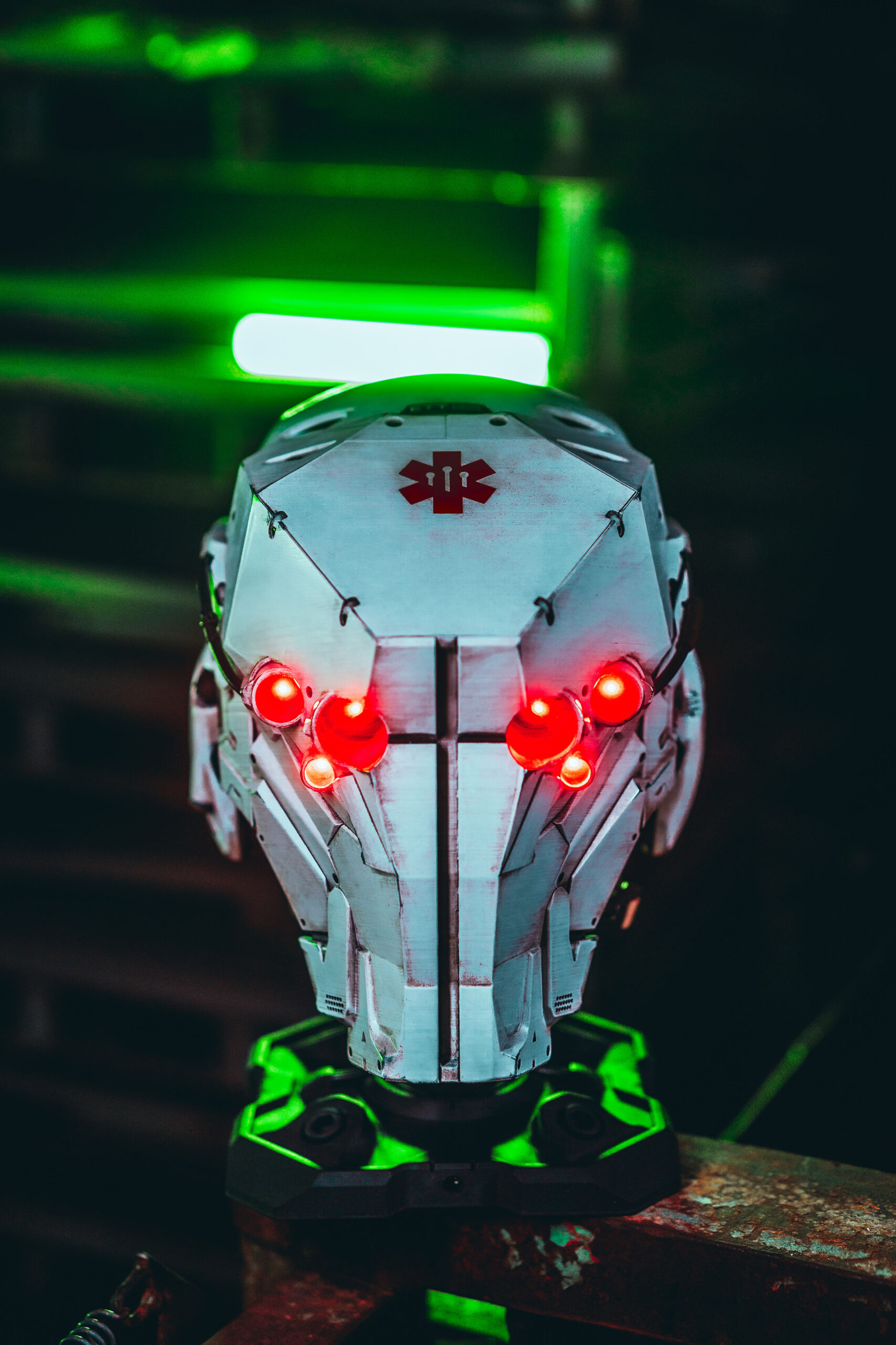 Apex Predator Trauma Team Medical Edition Cyberpunk Helmet 7