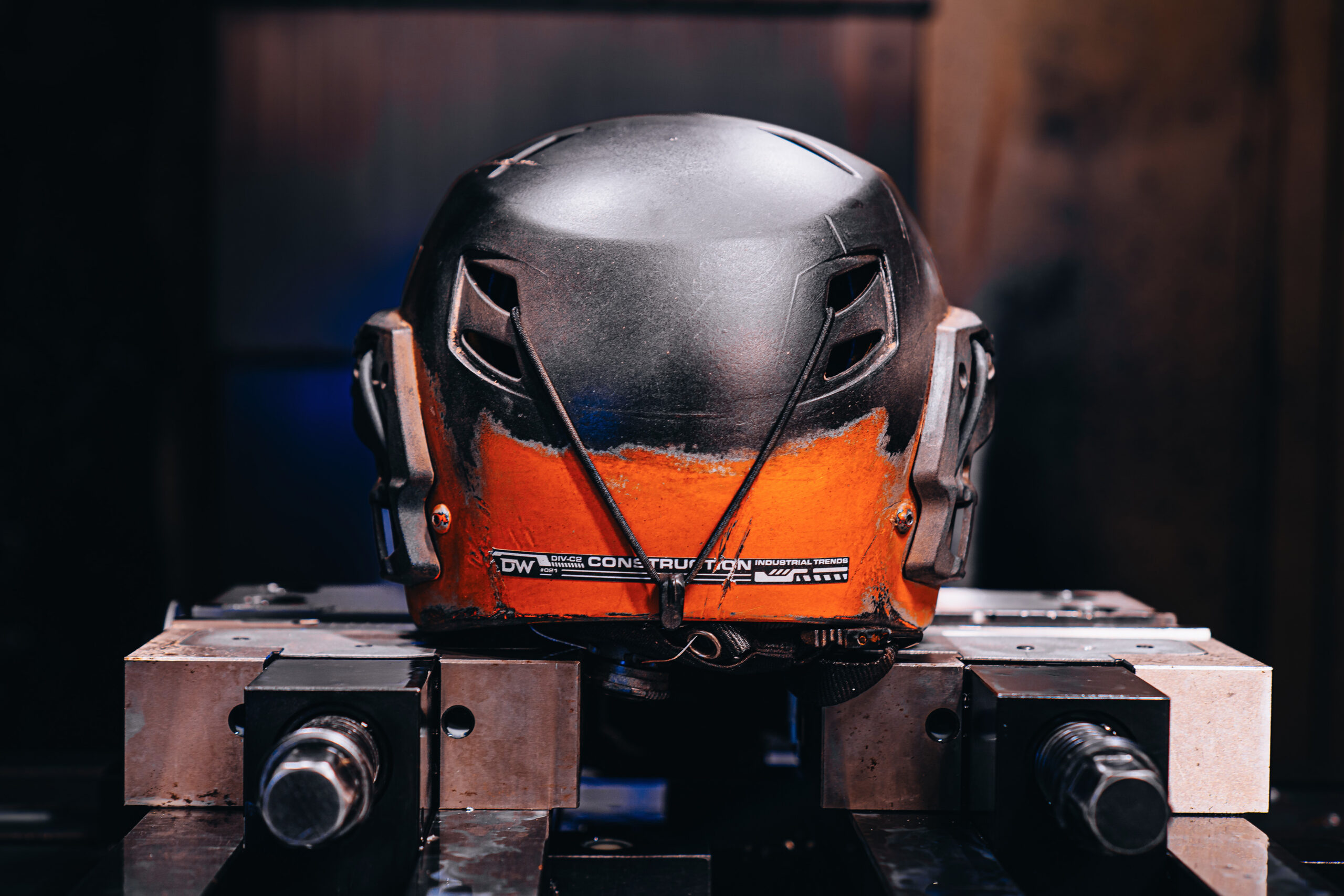 Apex Predator Battle-worn custom made cyberpunk airsoft helmet 6